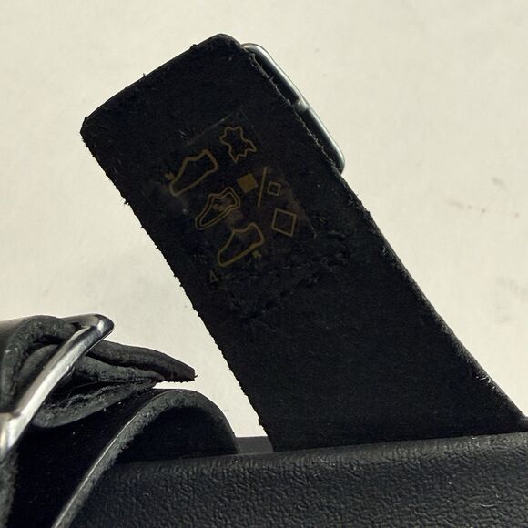 New DR. MARTENS "Tate" Black Leather 4-Strap Sandals Mens 10 Womens 11.5 w/o Box - Picture 8 of 12